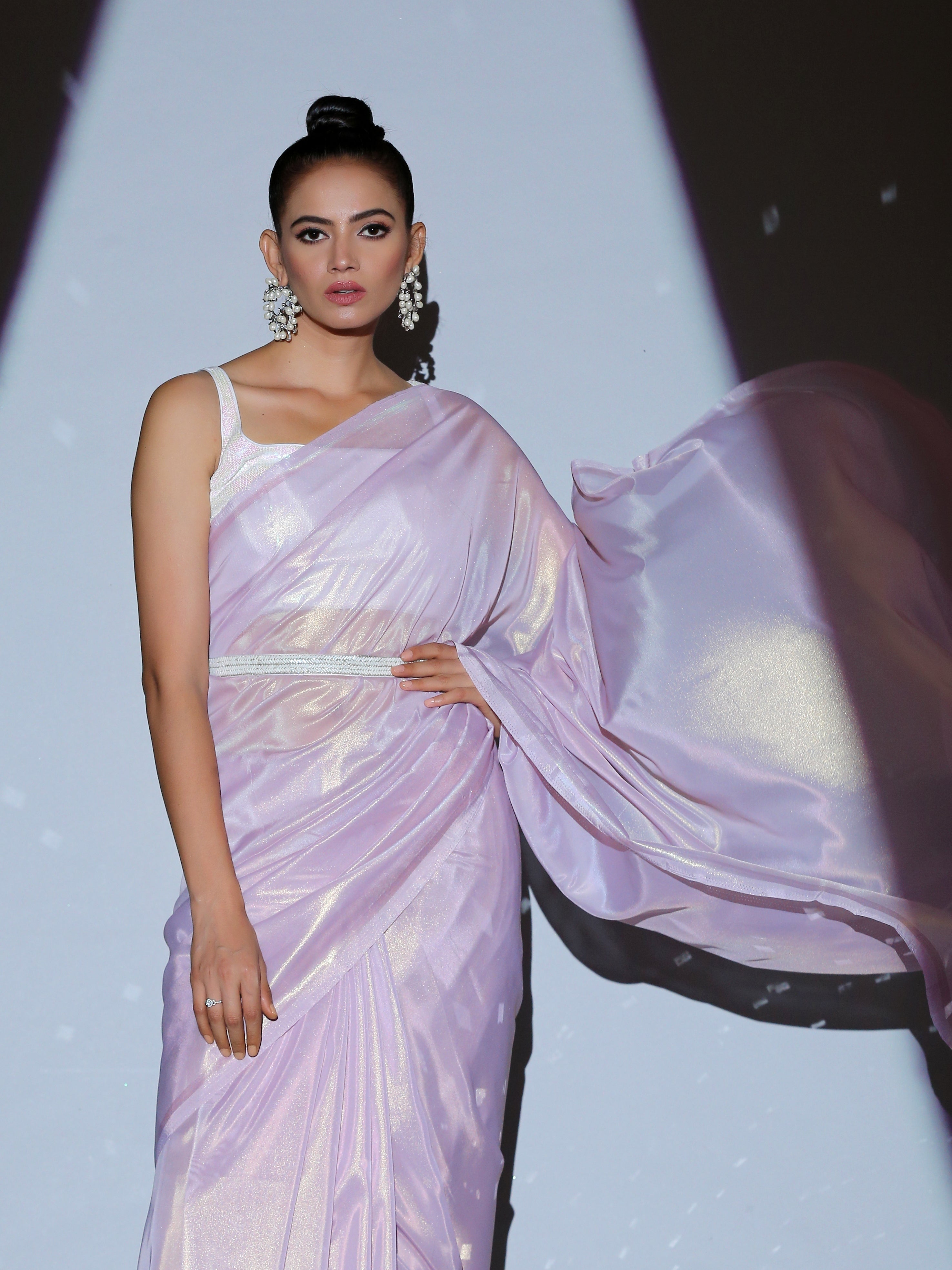 Belt - White Pipe Sequin