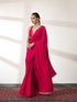 Forbidden Pink Velvet Saree