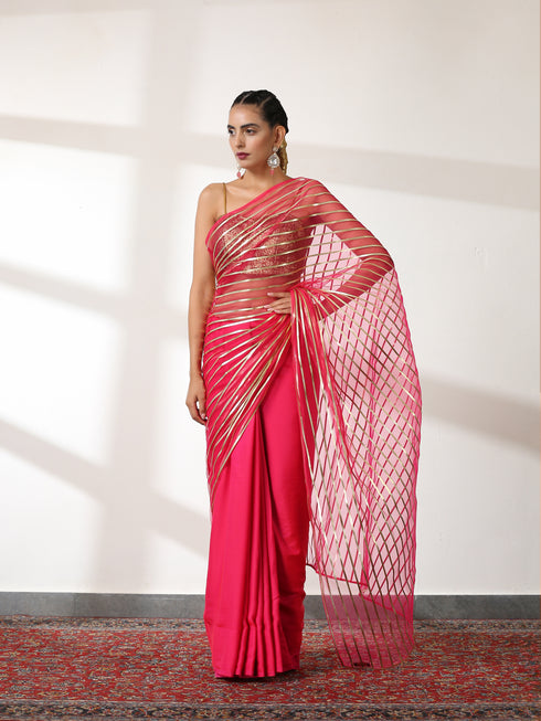 Paradise Pink Impressions Saree