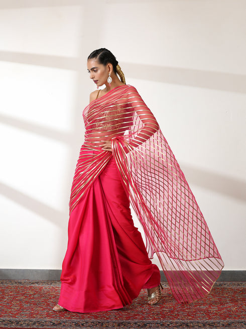 Paradise Pink Impressions Saree