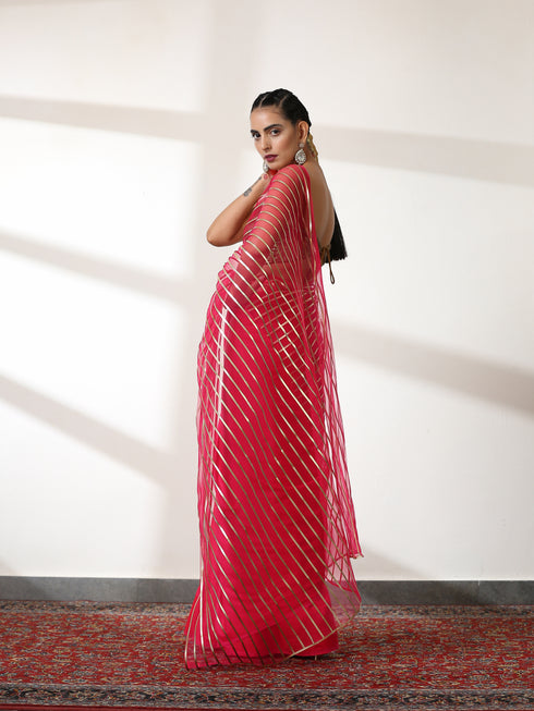 Paradise Pink Impressions Saree