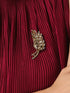 Women's Ruff Maroon Dual Colour Pleated Top Set with Bottom 2 Piece Set | Straight Fit, Round Neck, Sleeveless, Pants, Festive Wear, (Satin)