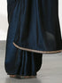 Velvet Peacock Feather Saree