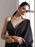 Blouse - Leaf Black Sequin Blouse
