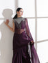 Cape - Silver Grey Beaded Diagonal Cape