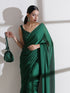 Green Royal Saree With Embroidered Blouse Fabric