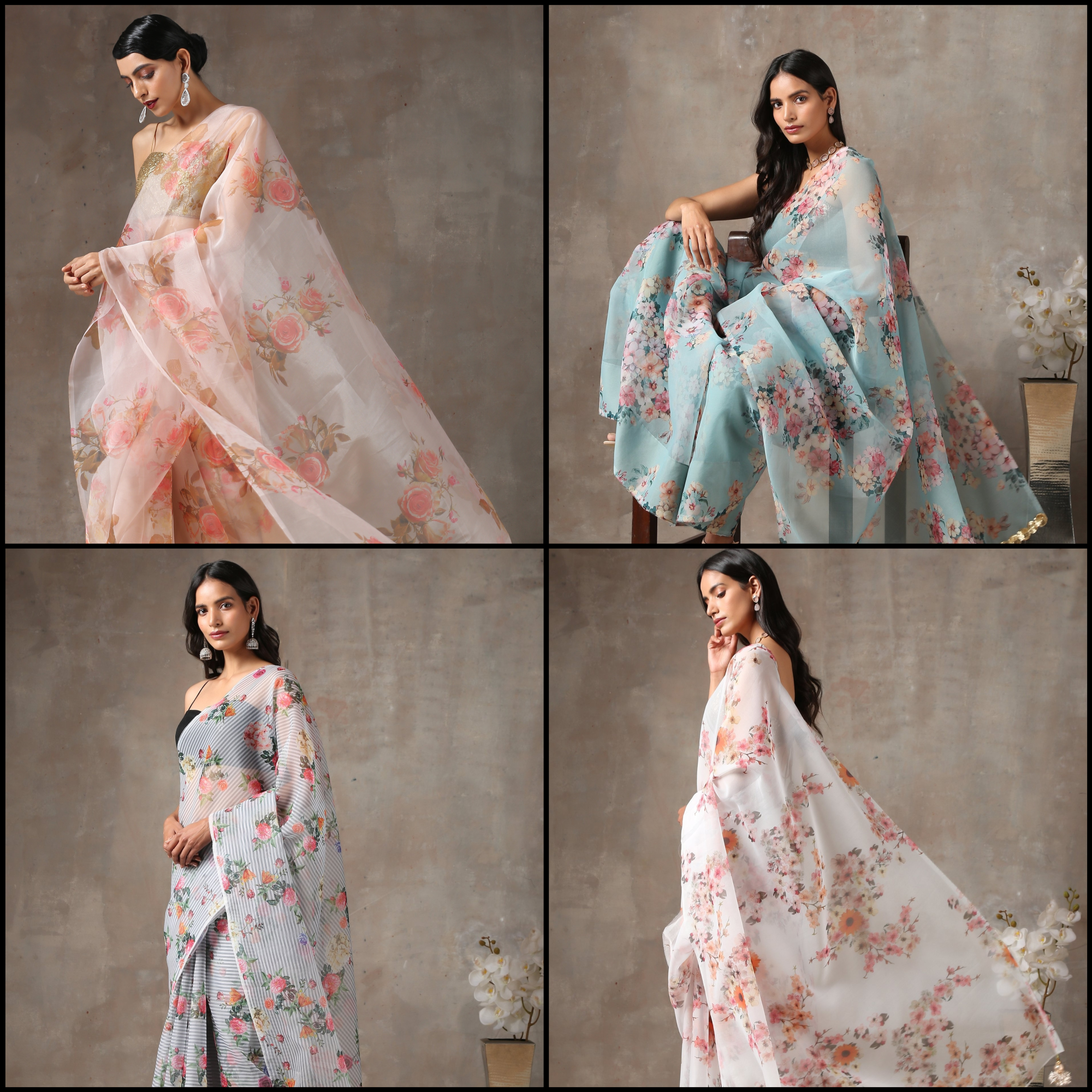 Floral Sarees that must have a Place in Your Wardrobe
