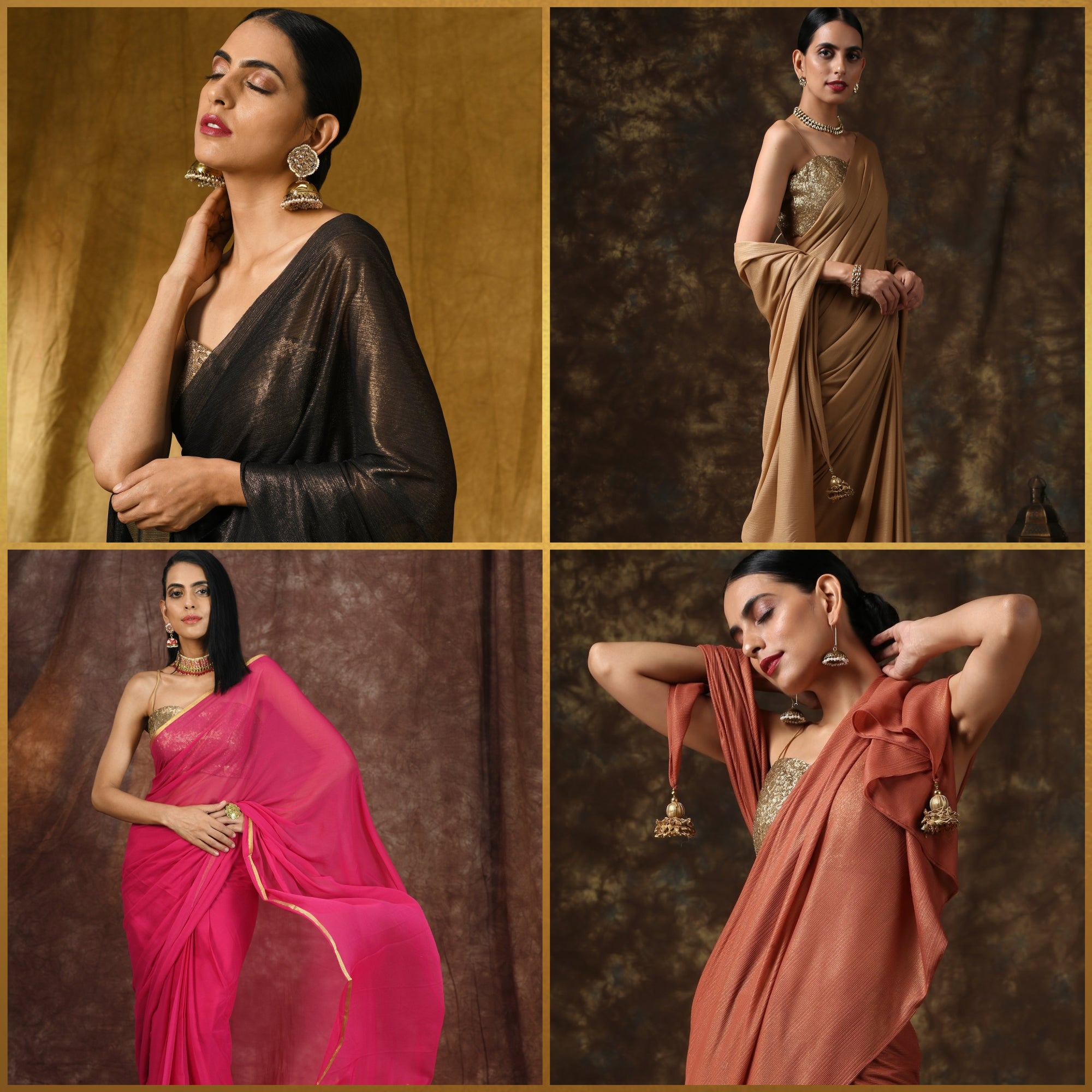 how to style chiffon sarees
