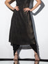 2pcs. Set | Cowl Neck Pleated Black Gold Top with Dhoti Pants