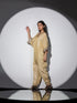 2pcs. Set | Dual Shade Satin with Diamond Lace Top with Dhoti Pants