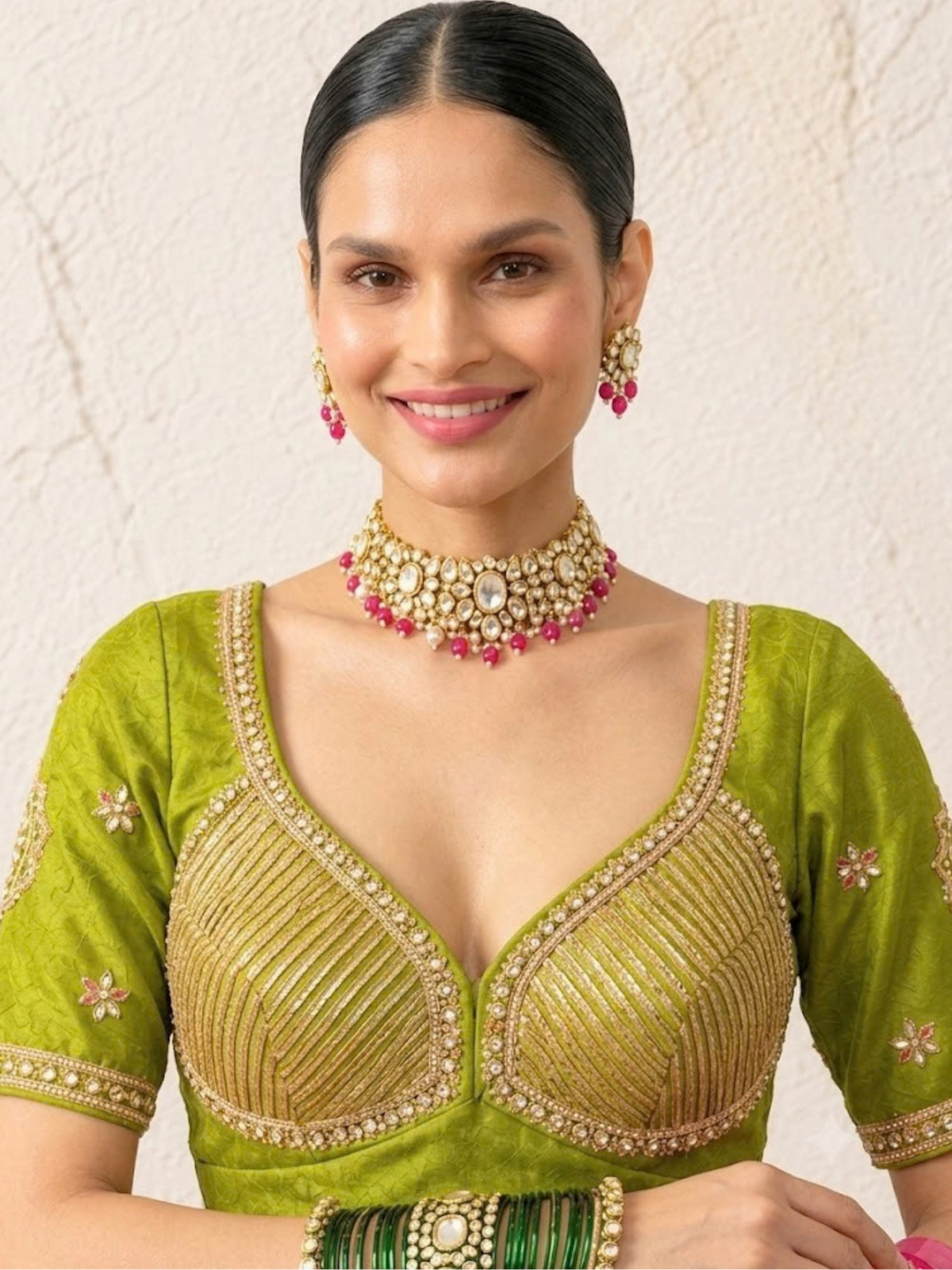 Lime Aangi Blouse