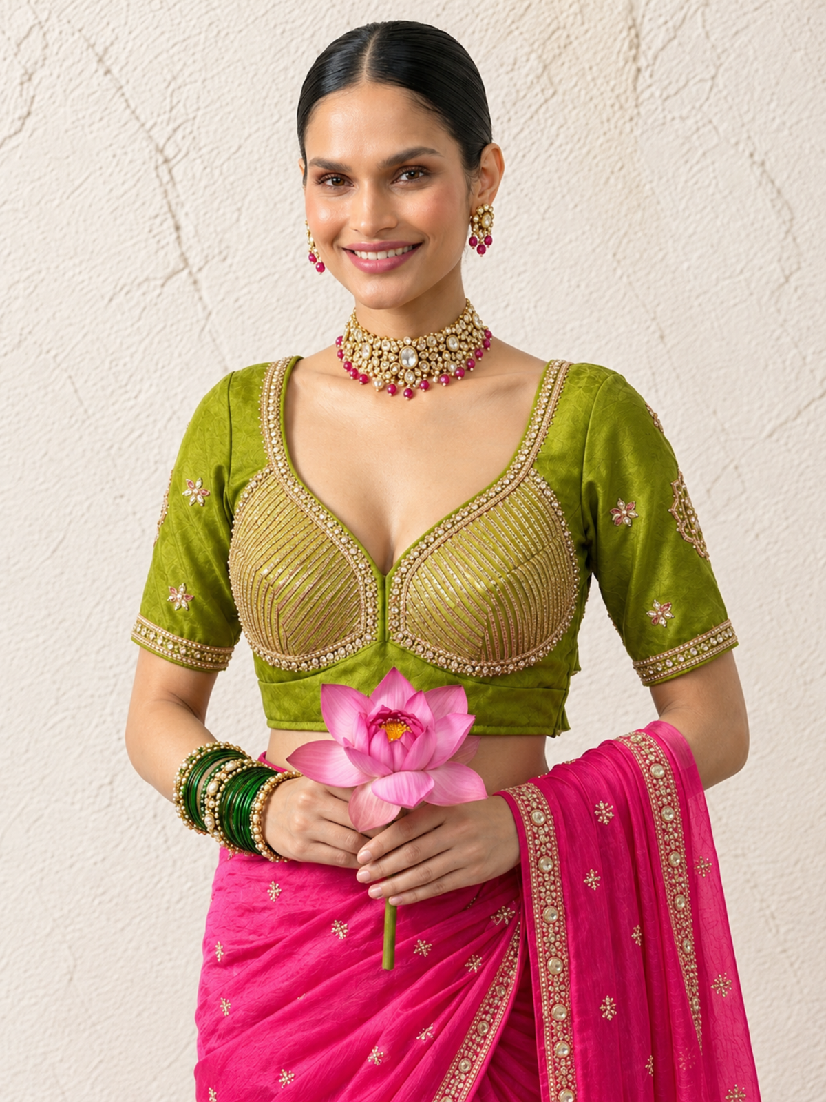 Lime Aangi Blouse