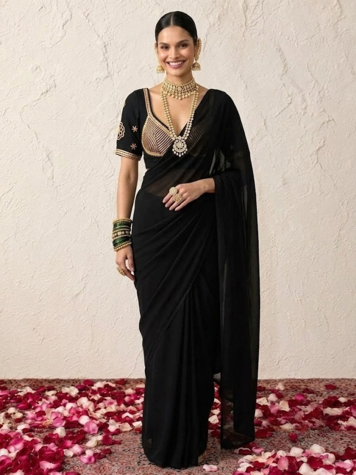 Black Aangi Blouse