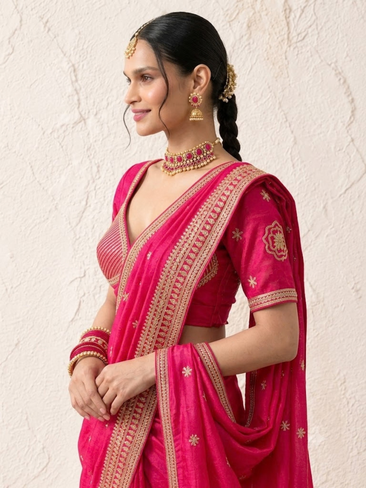 Fuschia Aangi Blouse