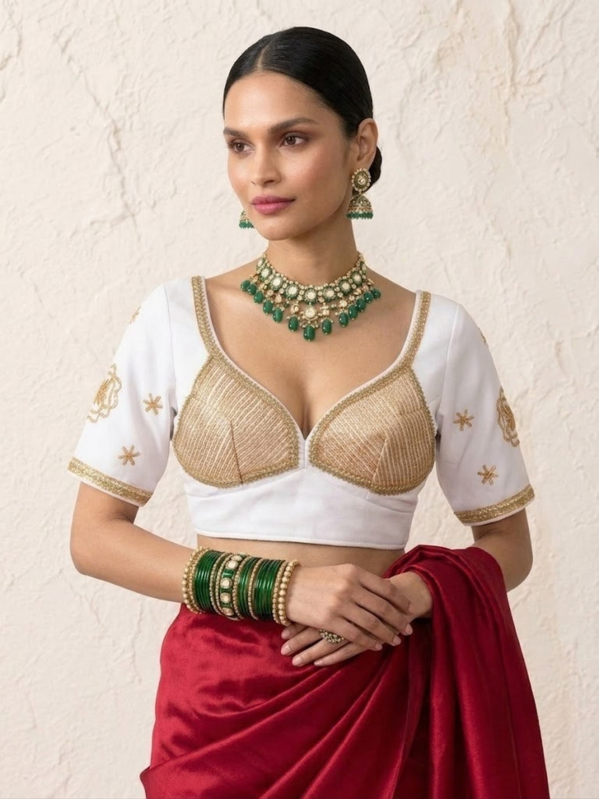 White Aangi Blouse