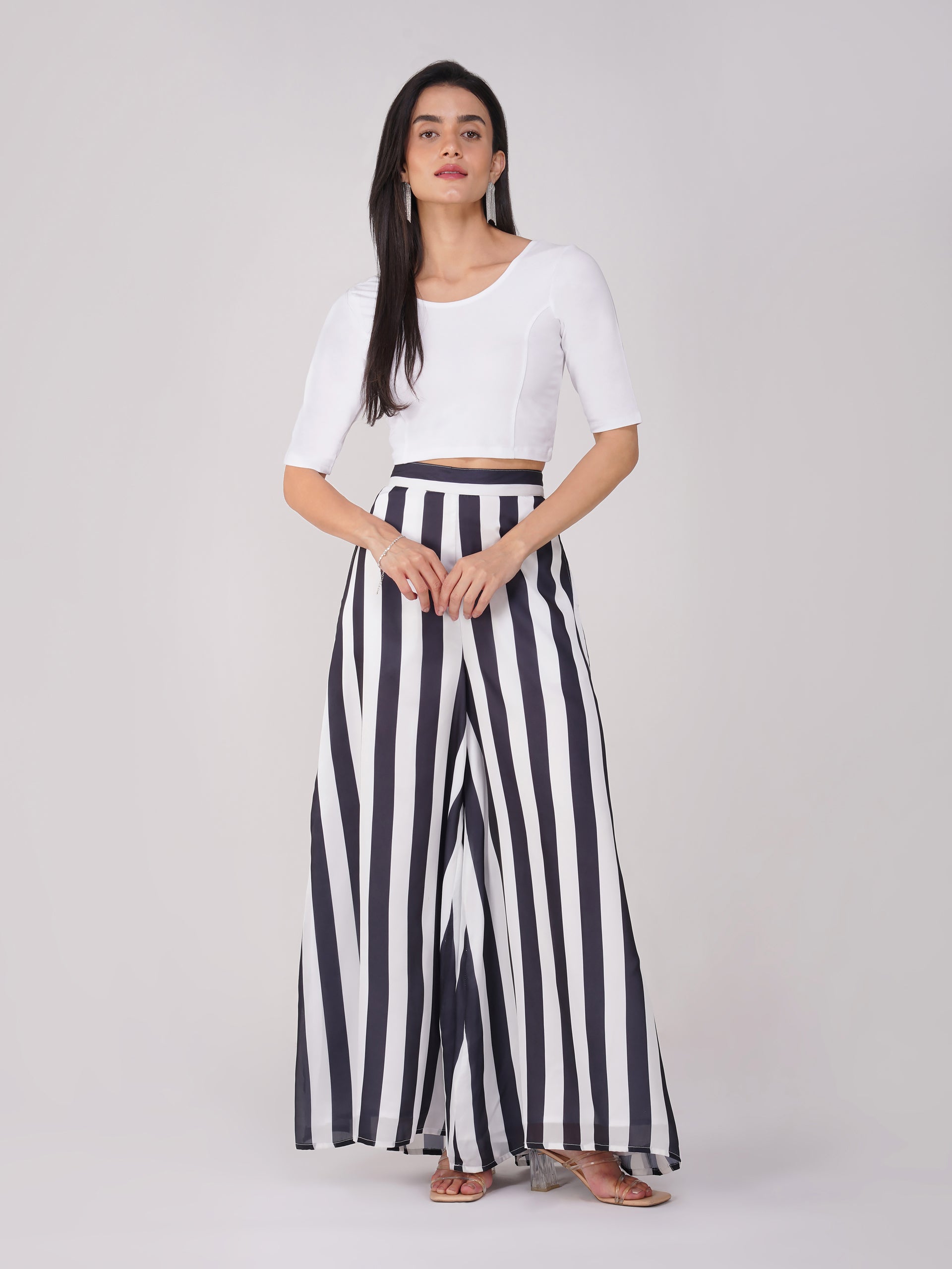 Women's ComfortEase 4-Way Stretch White Short Sleeve Blouse