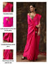 Fuchsia Flush Paradise Satin Saree