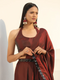 Blouse - Rosewood Paradise Satin Halter Blouse