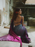 Rarity Ombre Butter Chiffon Saree with Lace & Blouse fabric