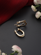 Gold Color American Diamond 2 Line Earring