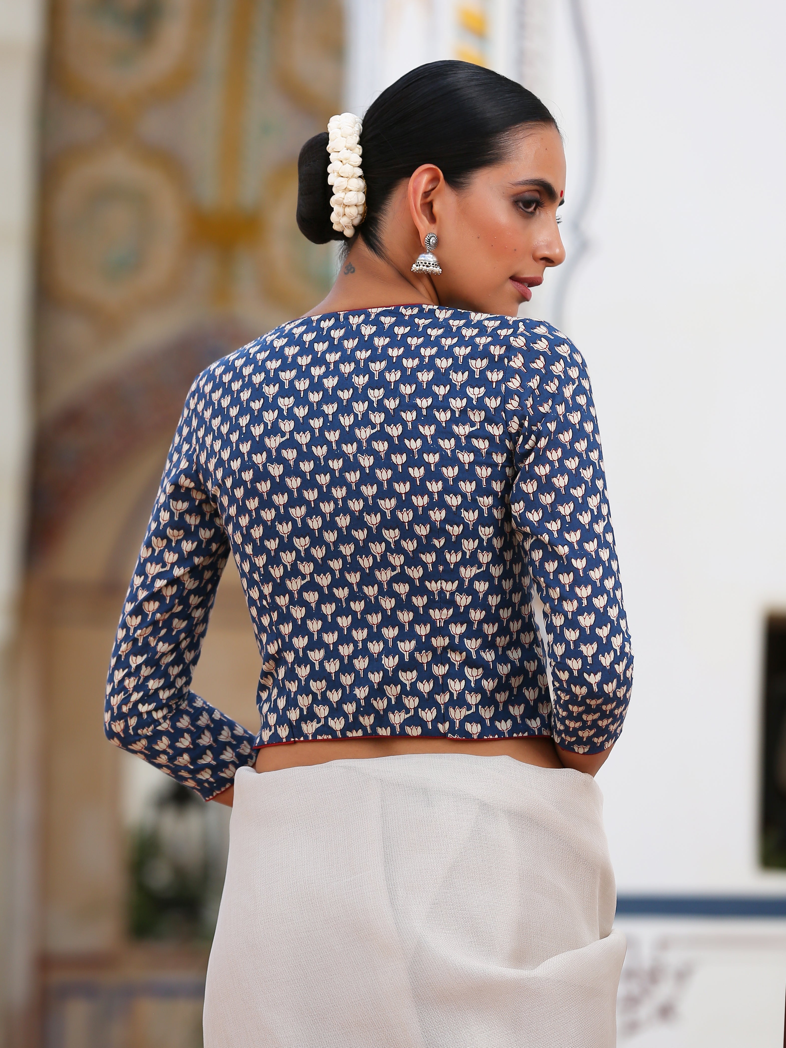 White Lotus in Bloom Blouse