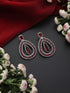 Pink Loops American Diamond Earrings
