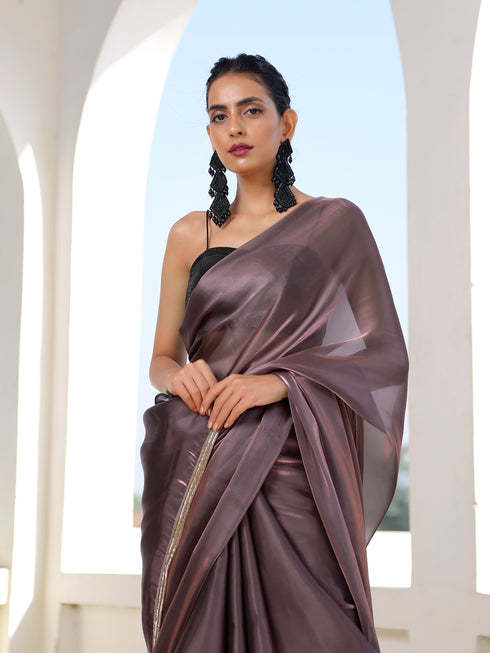 Sensational Bronze Saree