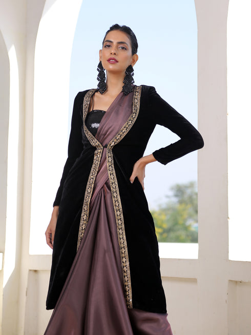 Sensational Bronze Saree