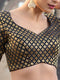 Black Brocade Blouse