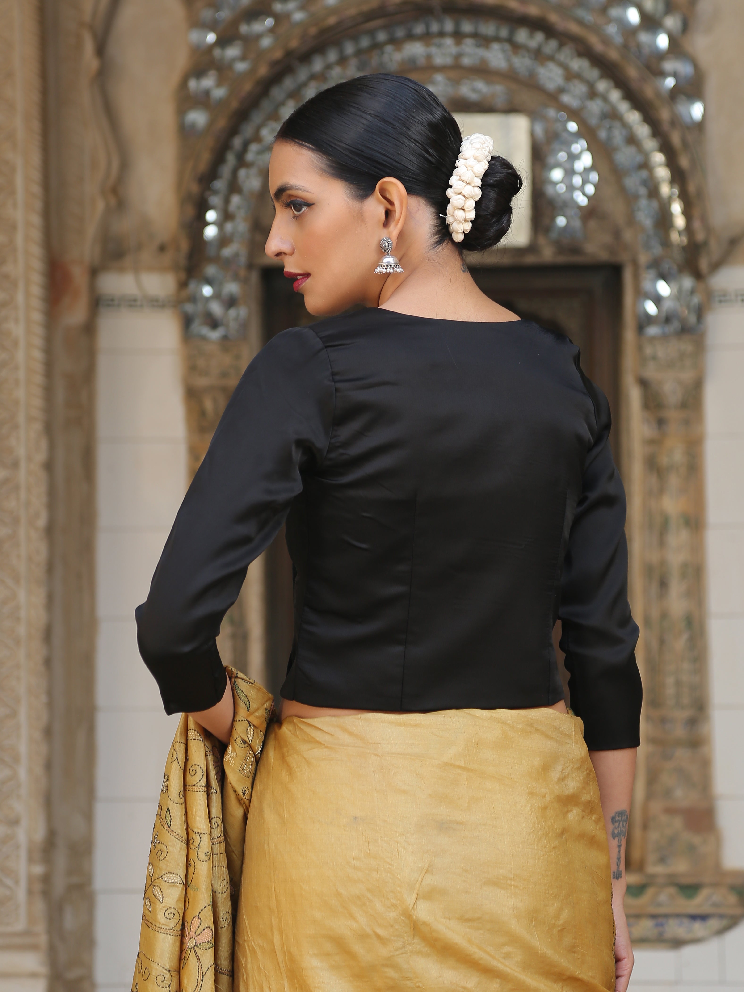 Black Rose Blouse