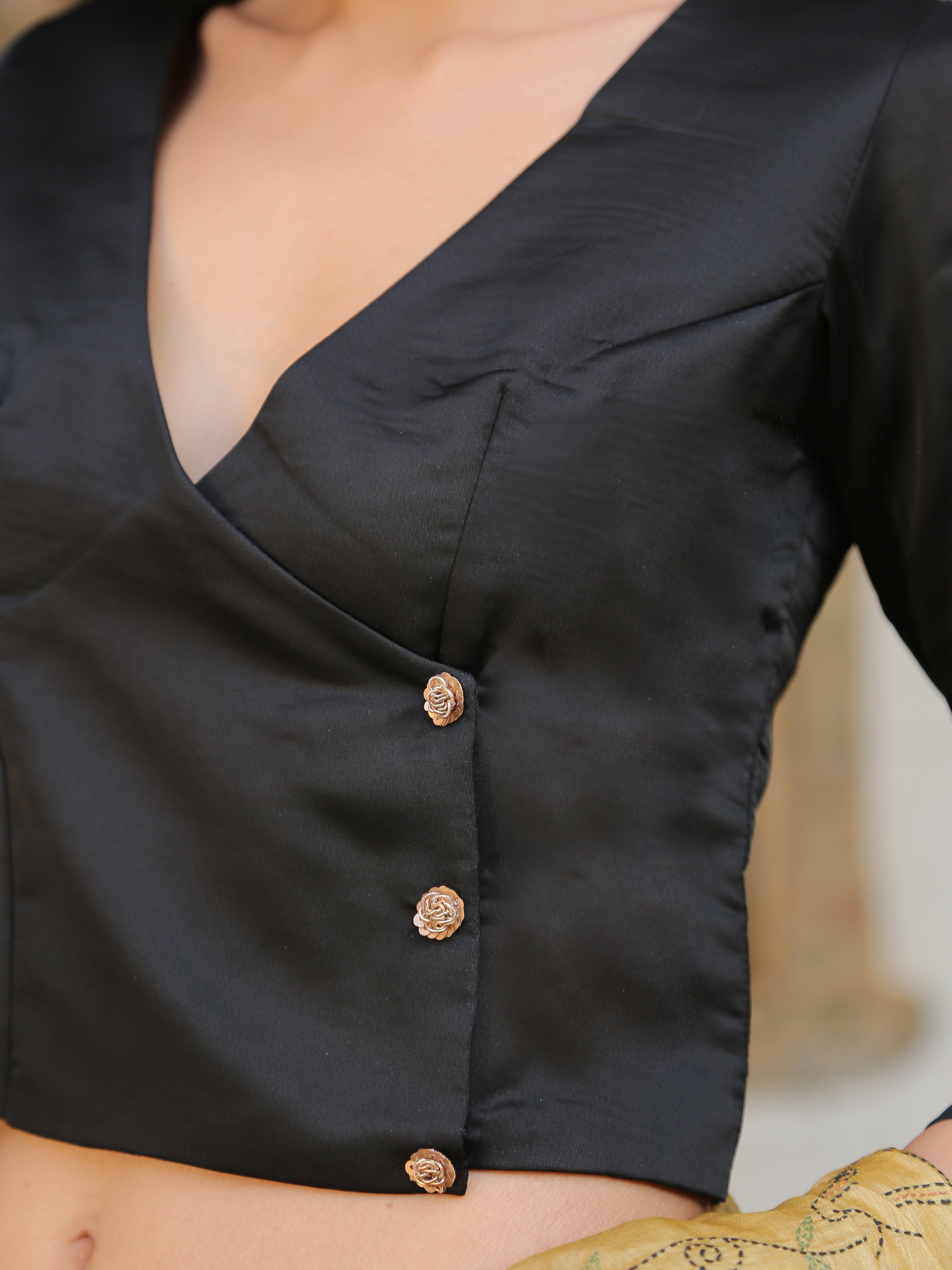 Black Rose Blouse