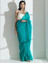 Topaz Super Soft Organza Saree with Pearl Leaves