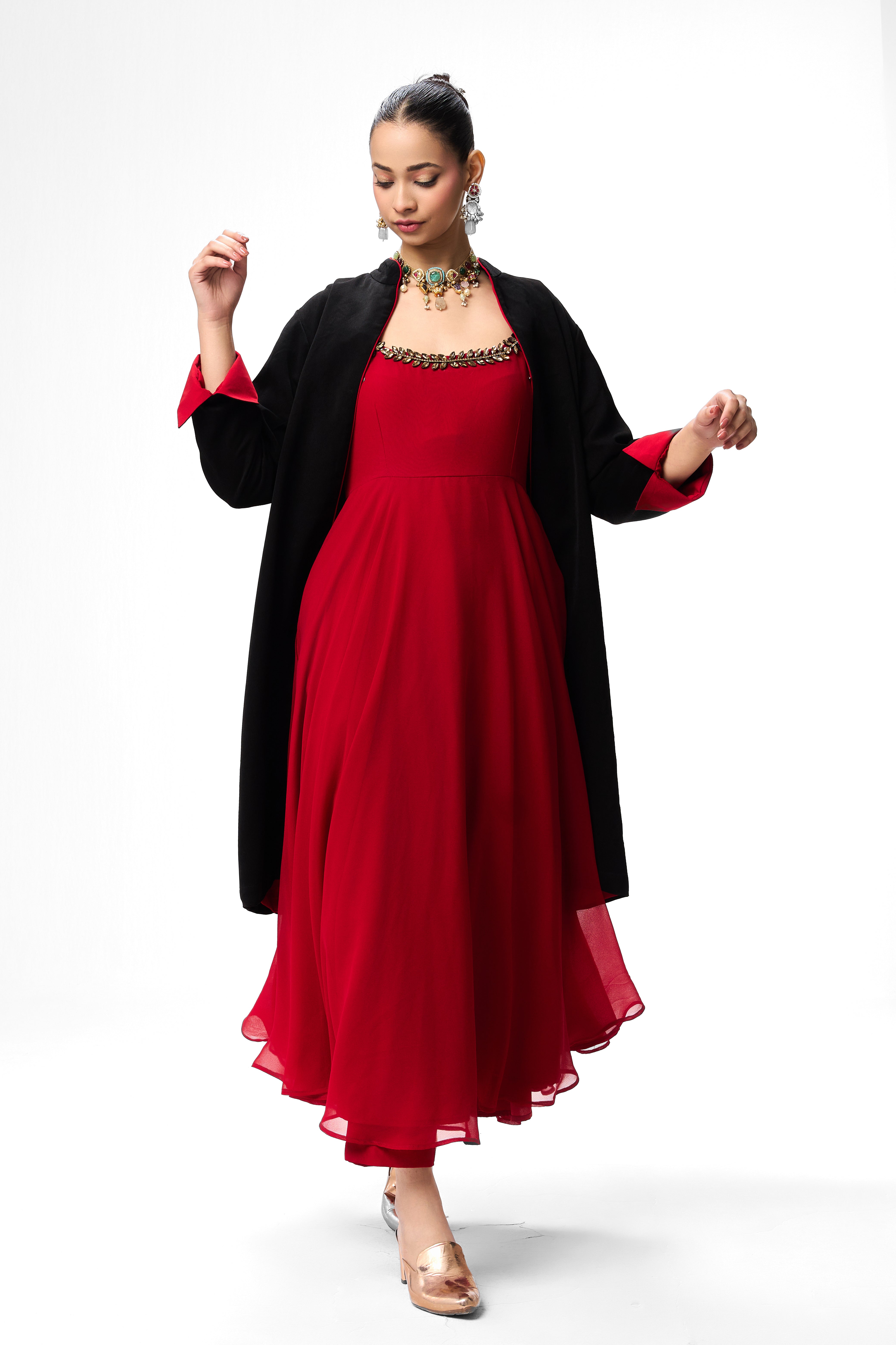 Black Korean Velvet Jacket