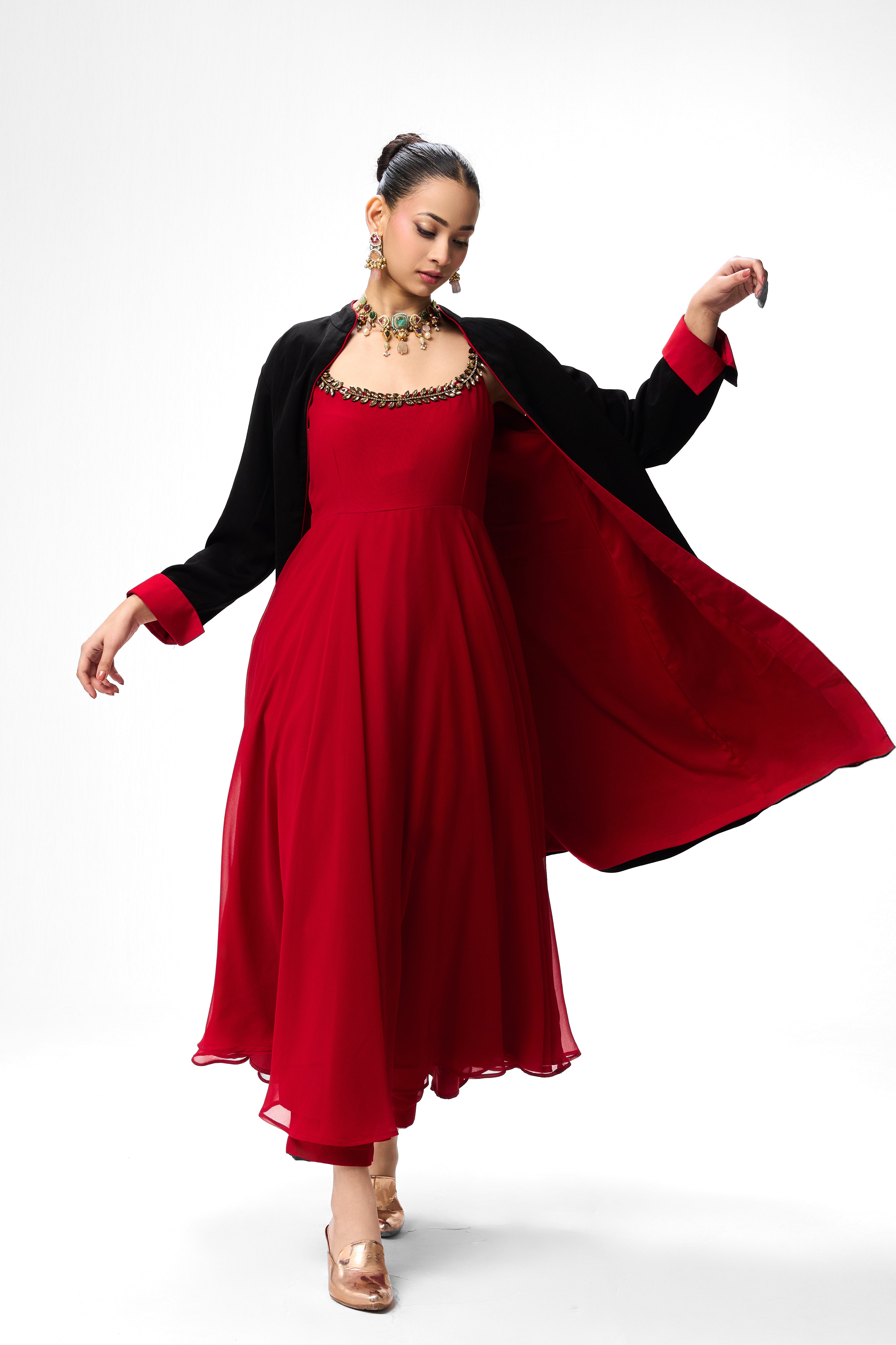 Black Korean Velvet Jacket