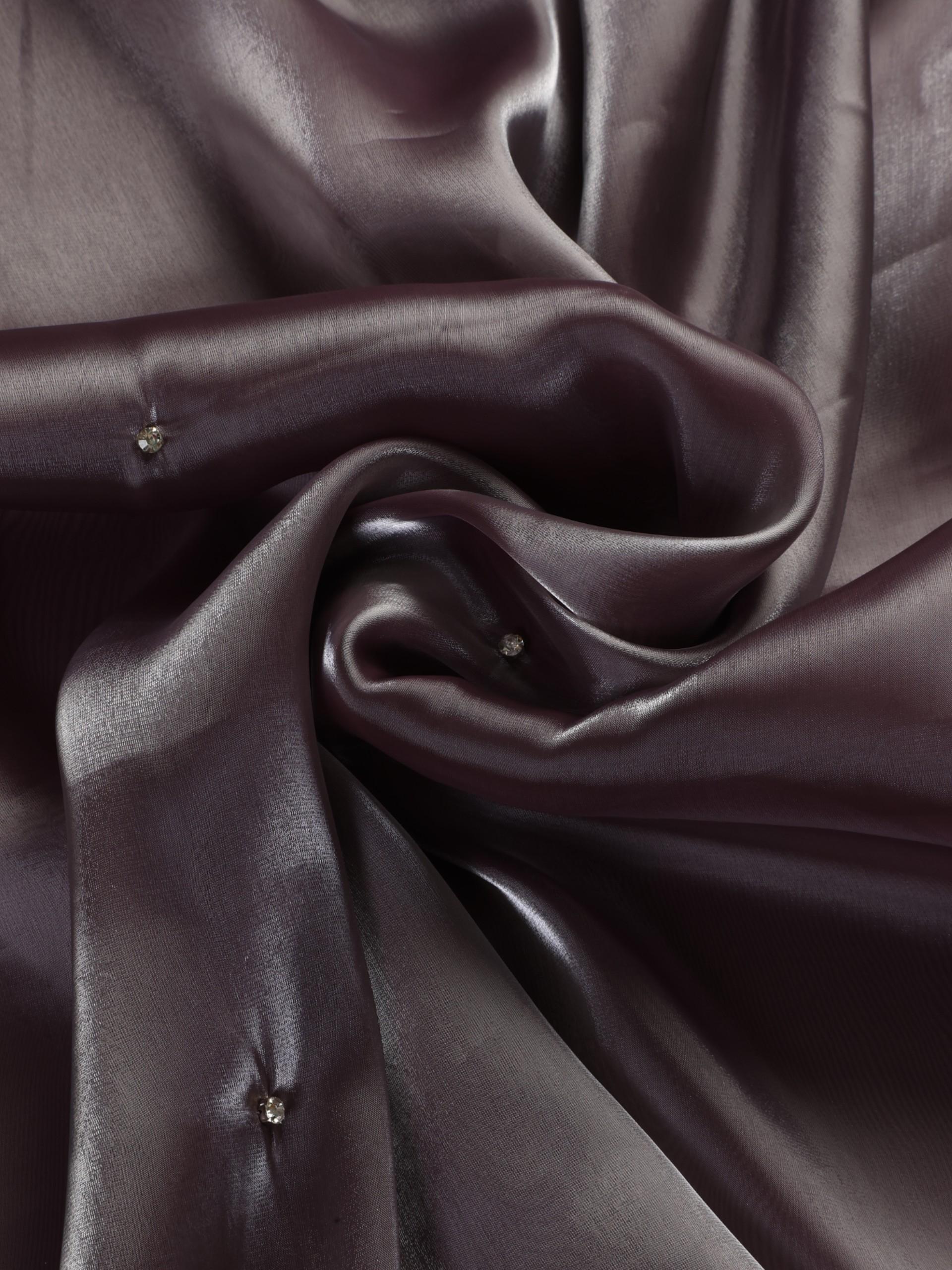 Buy pc Unstitched Suit SET Mauve Organza Satin Kurta and