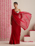 Rouge Allure Chiffon Saree with Lace Edge