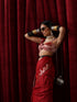 Banaras Red Temple Mul Mul Cotton Silk Saree with Blouse Fabric