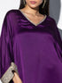 2pcs. SET | Amethyst Purple Diamond studded Top with Dhoti Pants