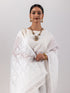 White Tercha Jamdani Handloom Cotton Saree