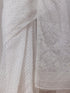 White Tercha Jamdani Handloom Cotton Saree