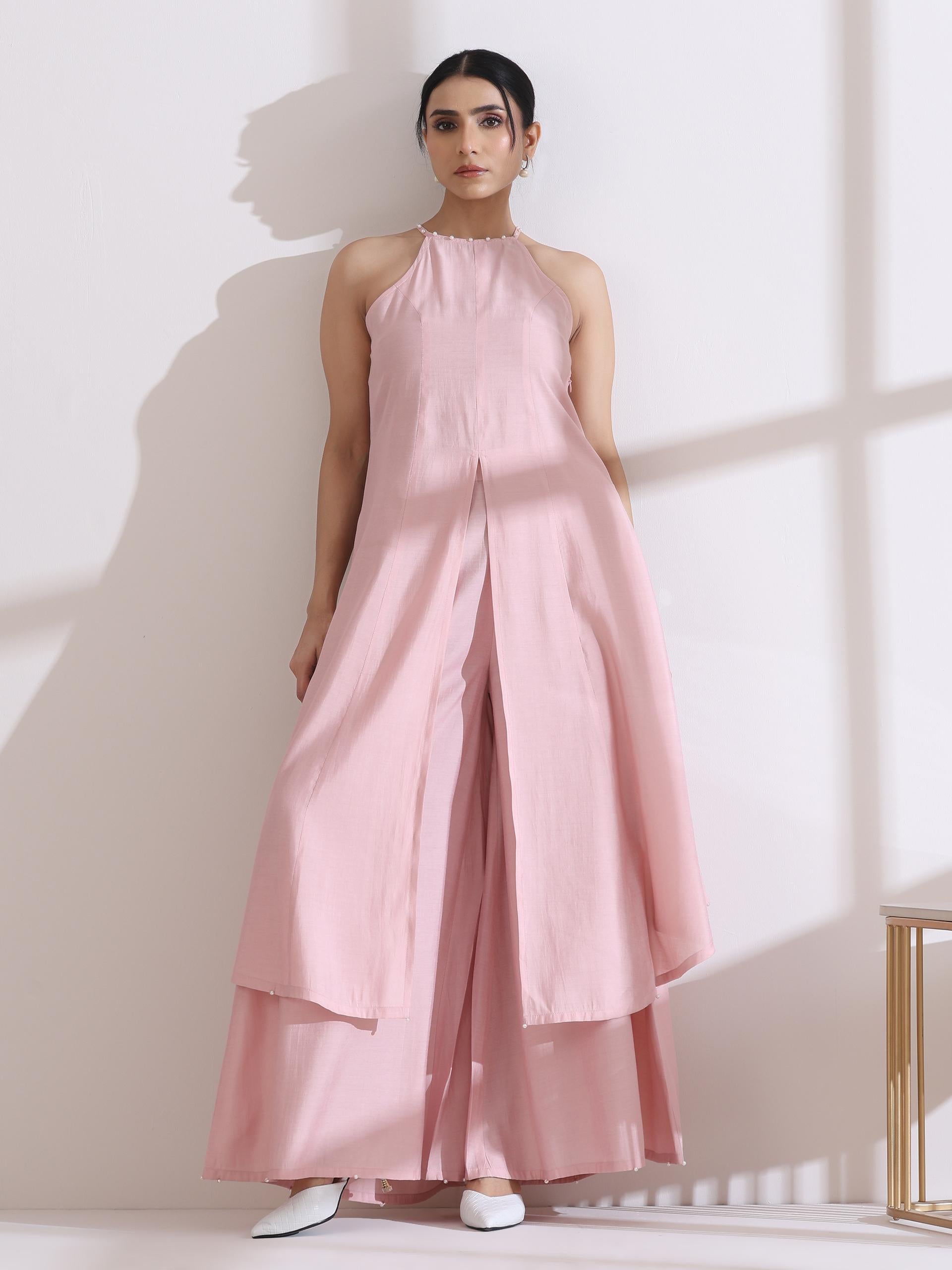 1 Pc Airskin Light Pink Palazzo Pant