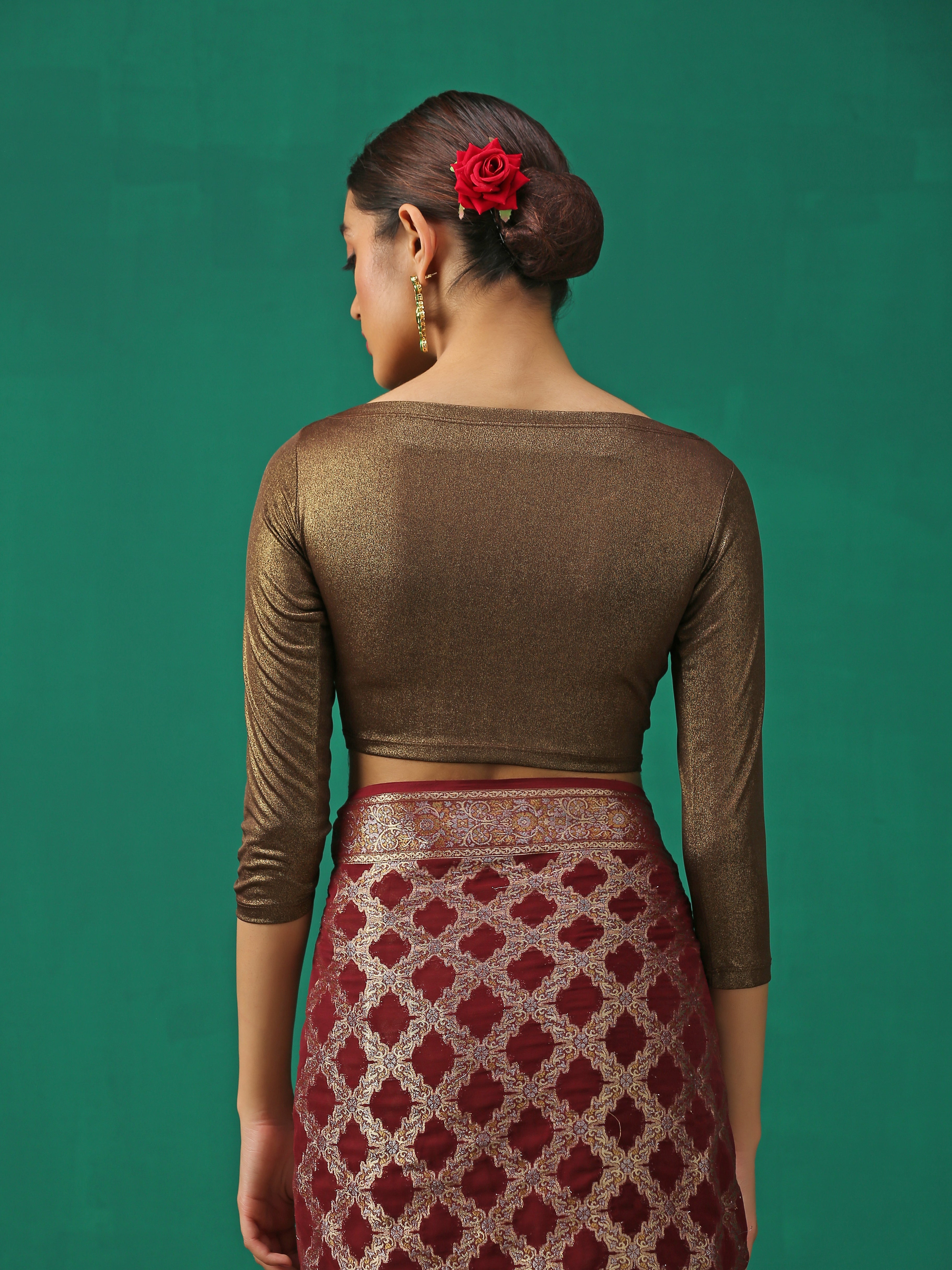 Cocoa Shine Stretchy Blouse