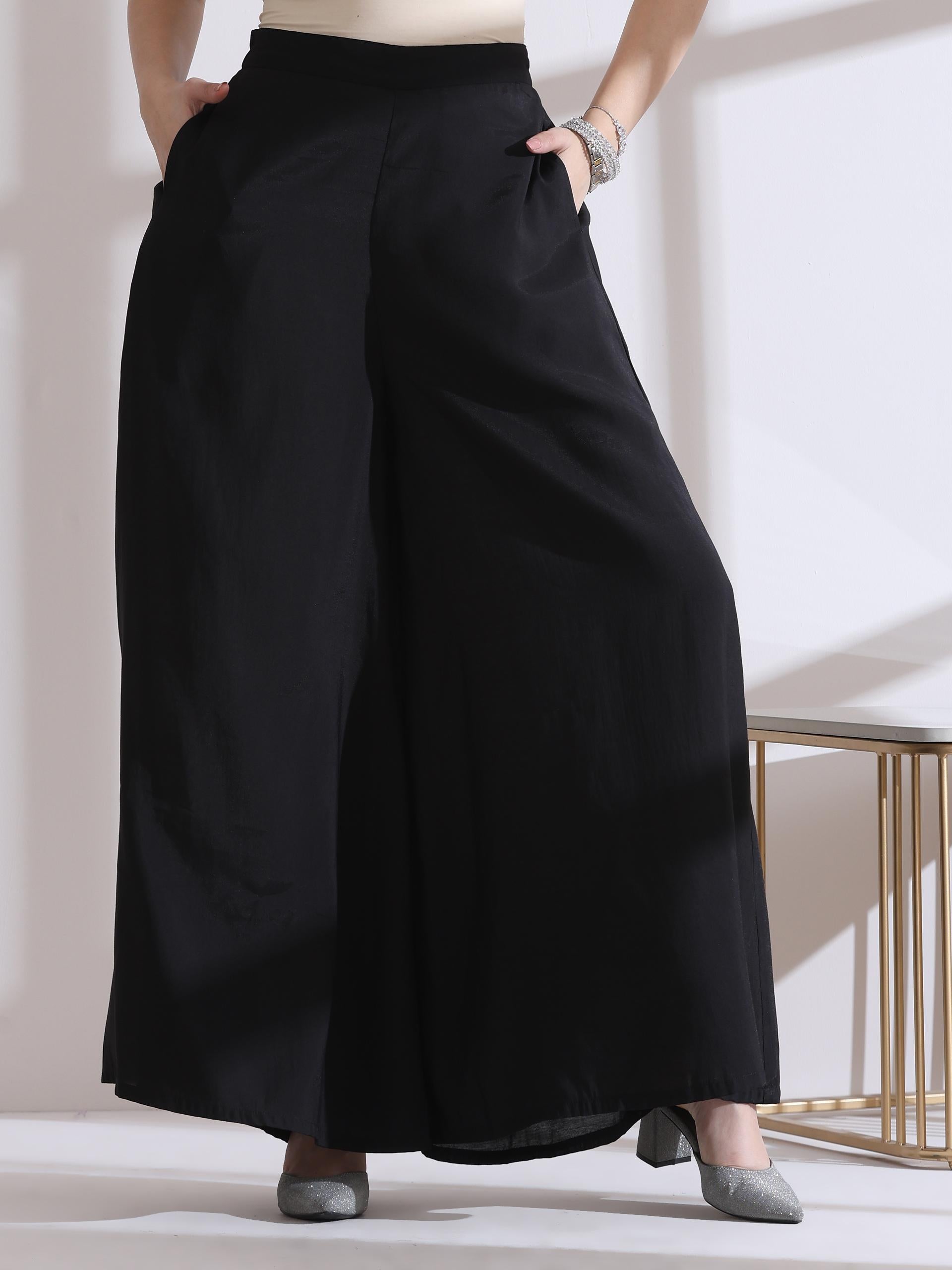 1 Pc Airskin Black Palazzo Pant