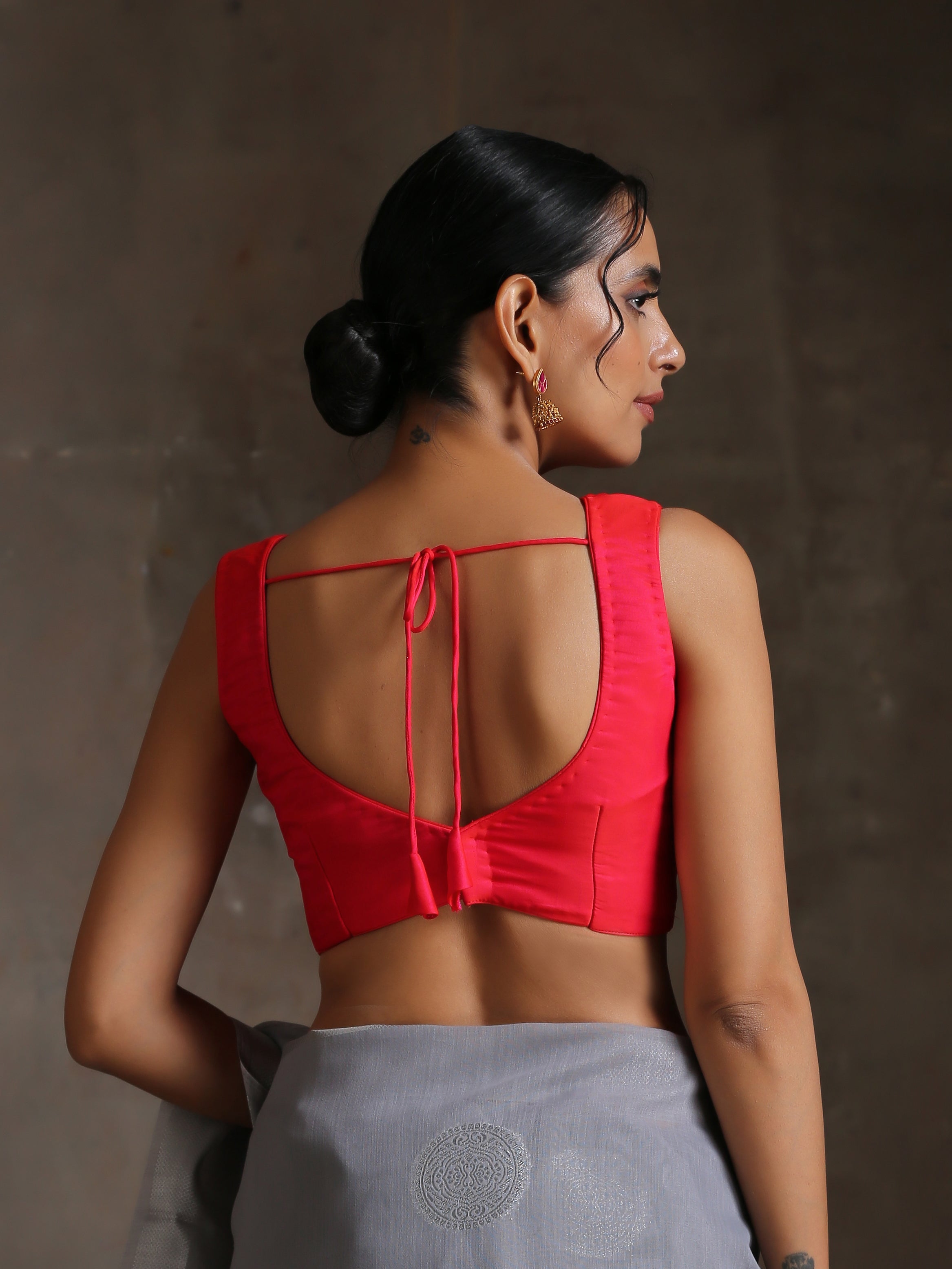 Blouse - Red Pink Reign Sleeveless