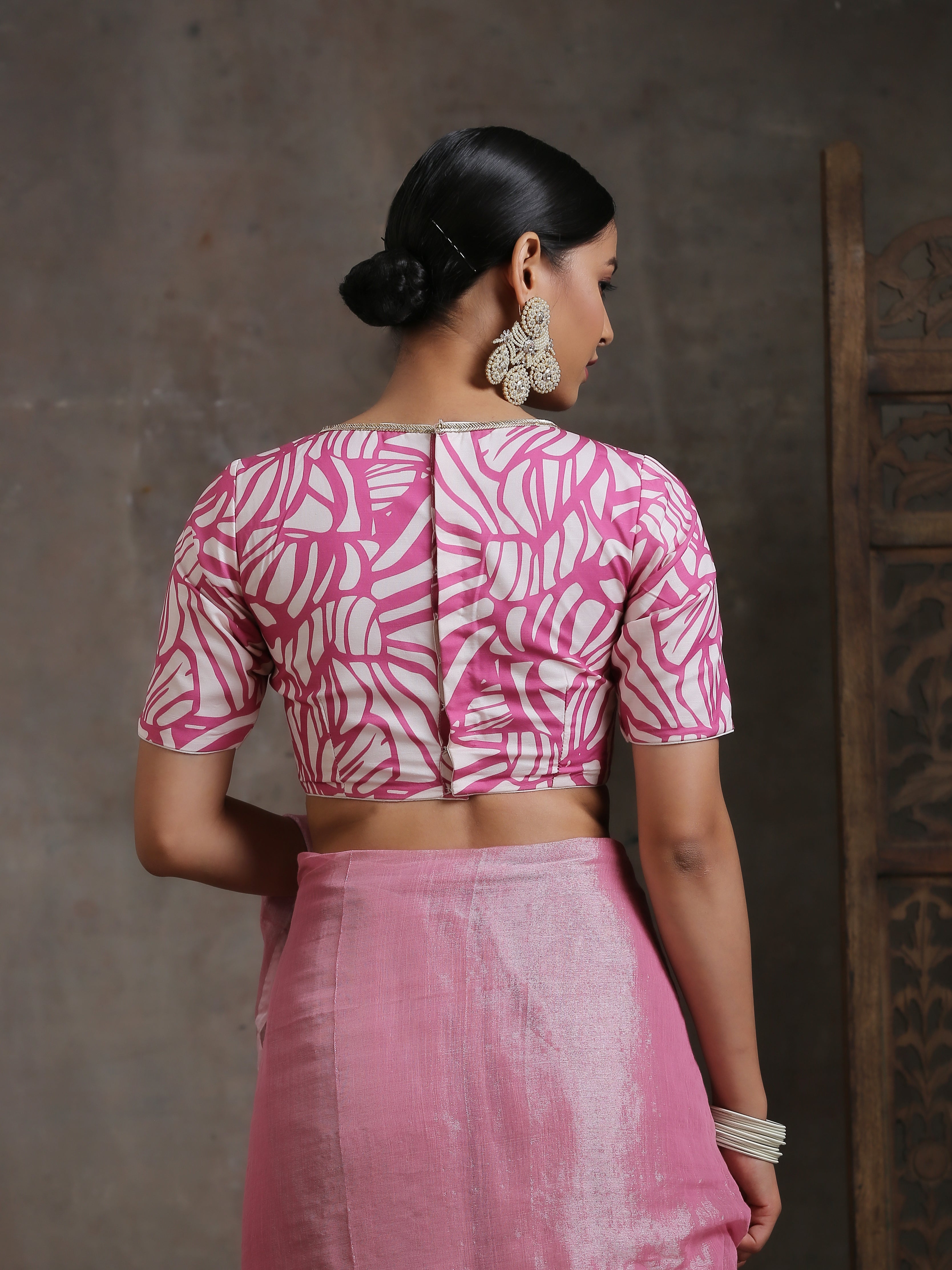 Blouse -Pink Fantasy Print Blouse