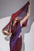 Exotic Raisin Ombre Chiffon with Beads and Blouse Fabric