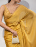 Float in Spring Yellow Butter Chiffon with Embroidered Blouse Fabric