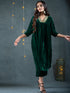 SET Mirror Green Velvet Kurta Pant