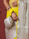Potli - Canary Yellow Organza Border