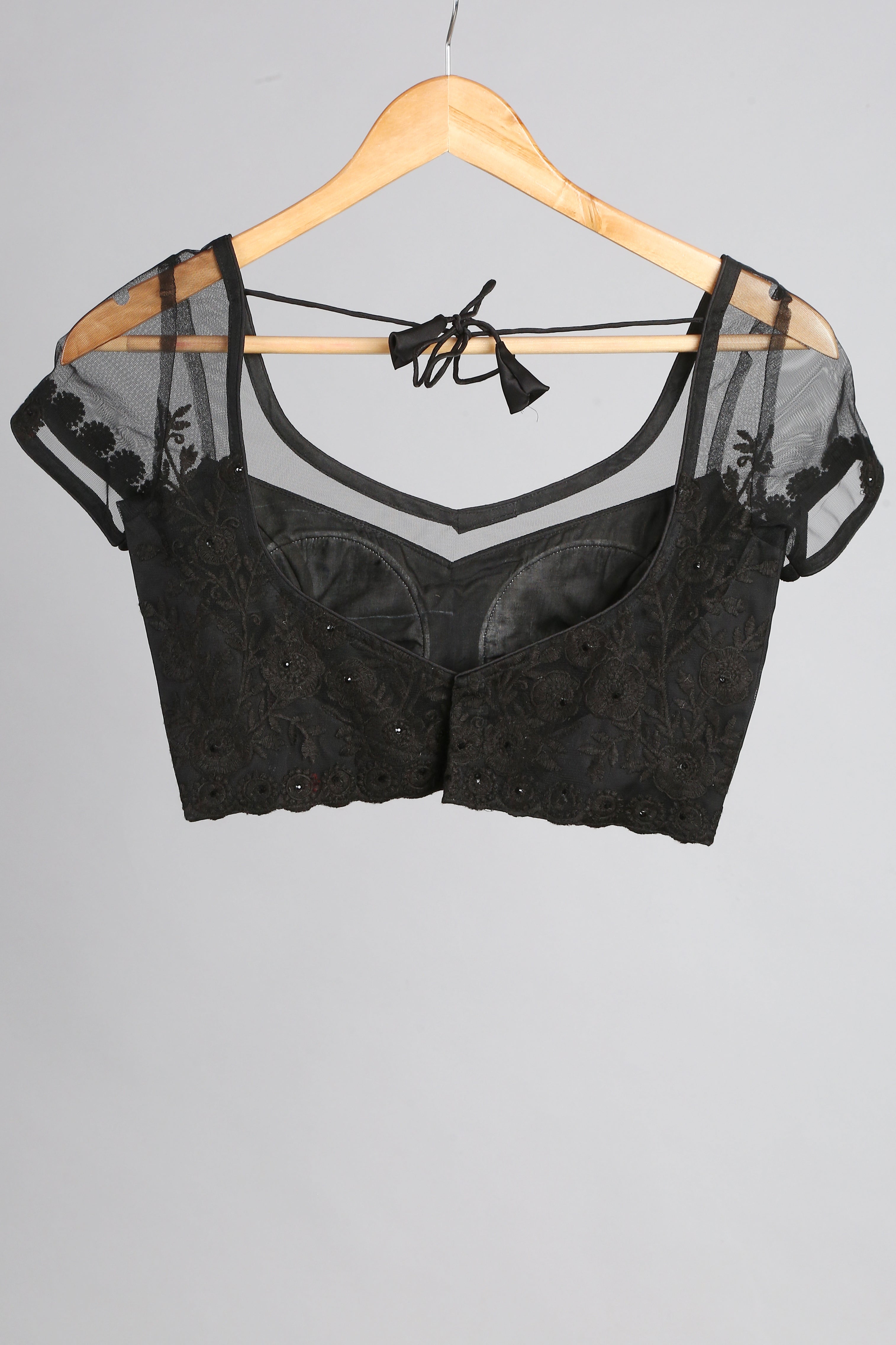 Blouse - Black Embroidered NET blouse